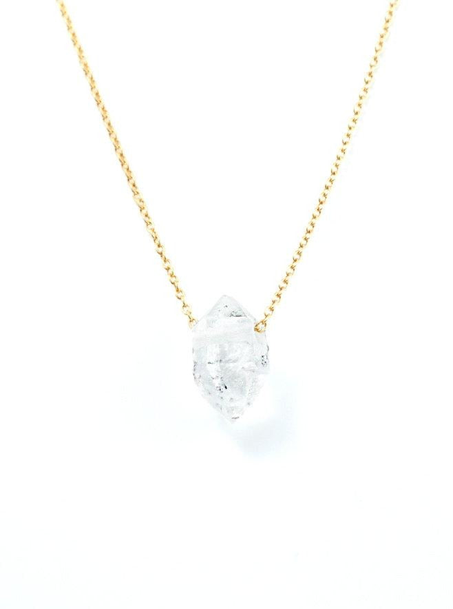 Piece of earth - Herkimer Diamant Halskjede