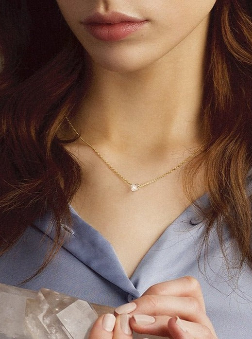 Piece of earth - Herkimer Diamant Halskjede
