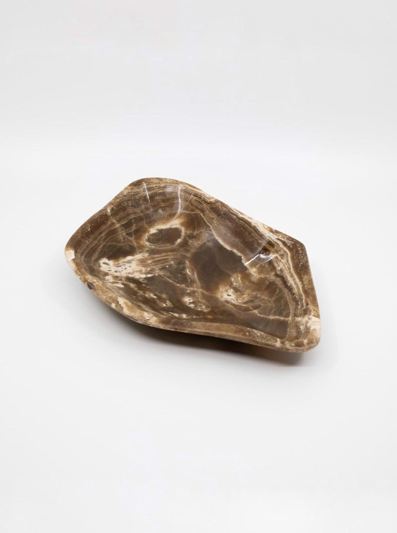 Brun Onyx Skål Freeform Stor
