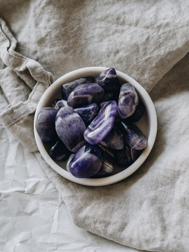 Amethyst Tumbled pocket stone - Stone of Spiritual Protection