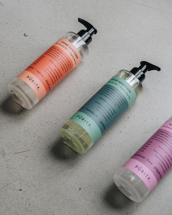 PURITX® Håndsprit med Pumpe 250ml - Lavender / Mandarin / Jasmine