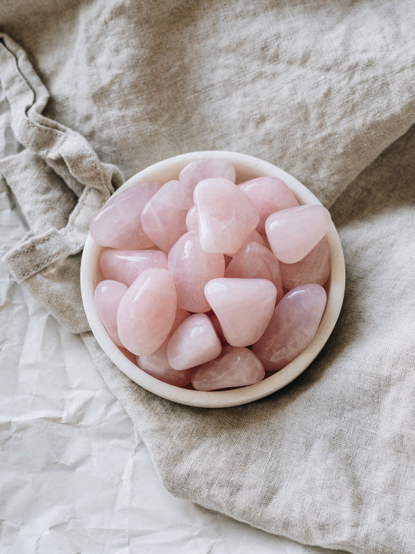 Rosequartz Tumbled Pocket Stone - The Heart Stone