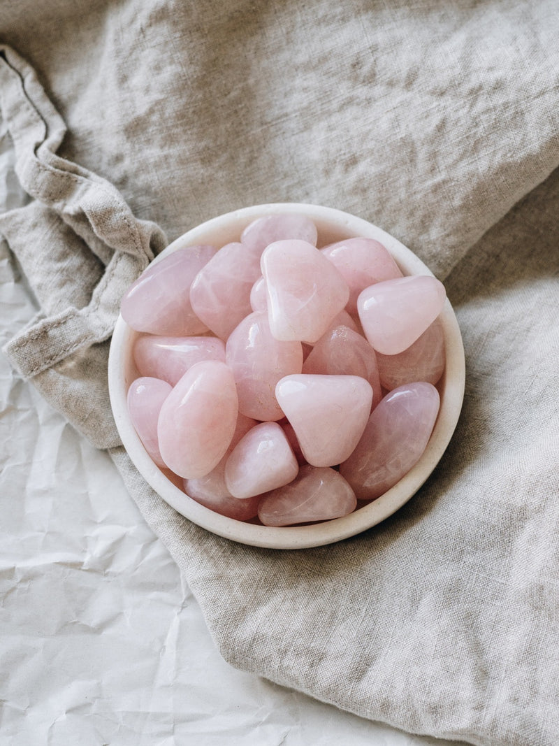 Rosequartz Tumbled Pocket Stone - The Heart Stone