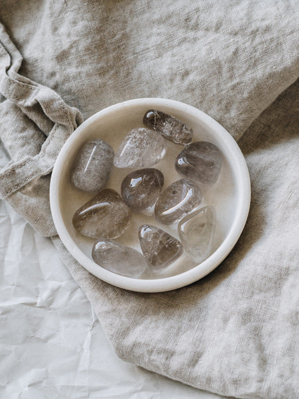 Smokey Quartz Tumbled Pocket Stone - Stone of balance and anti anxiety