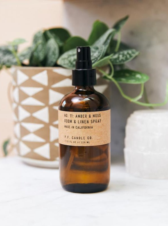 P F Candle Co. Room + Linen Spray No. 11 Amber & Moss