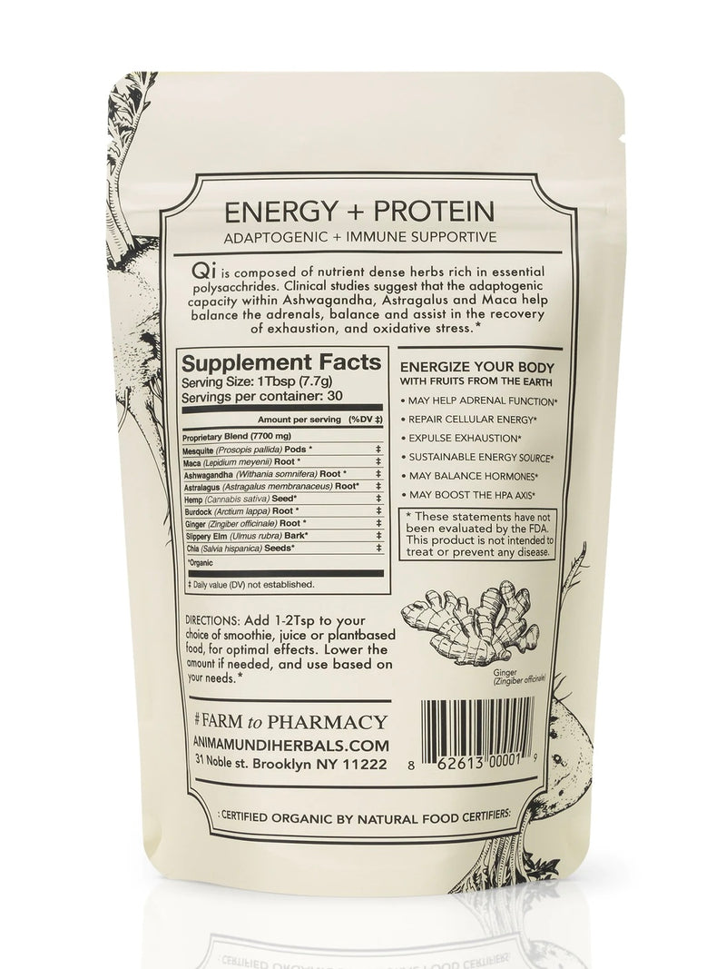Anima Mundi Qi Energy Protein 227 Grams