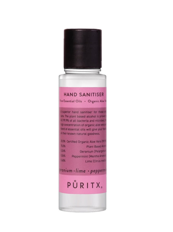 PURITX® Håndsprit 60ml - Geranium / Lime / Peppermint