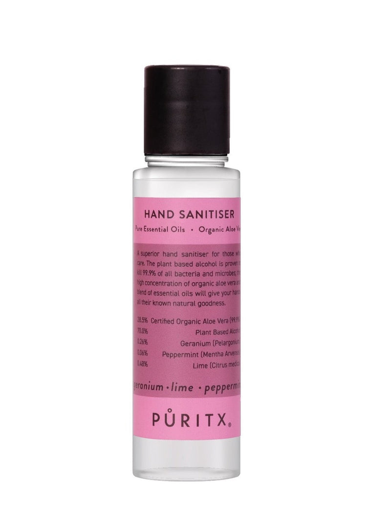 PURITX® Håndsprit 60ml - Geranium / Lime / Peppermint