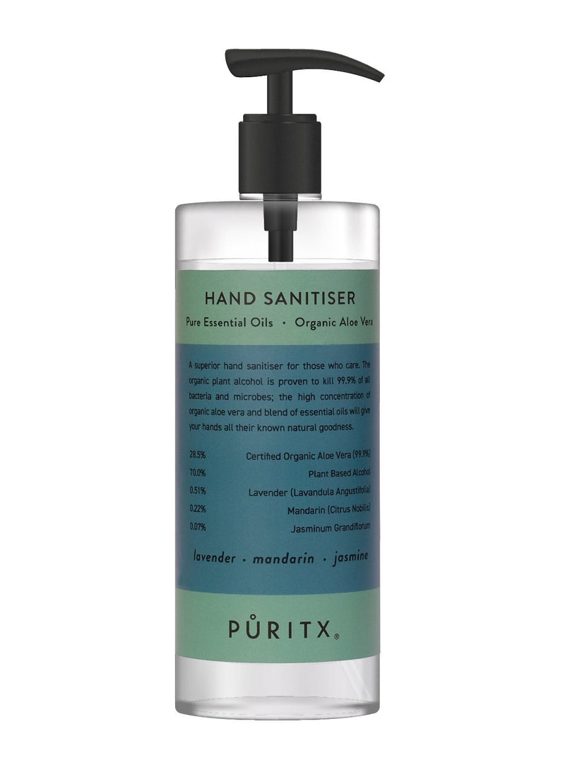 PURITX® Håndsprit med Pumpe 250ml - Lavender / Mandarin / Jasmine