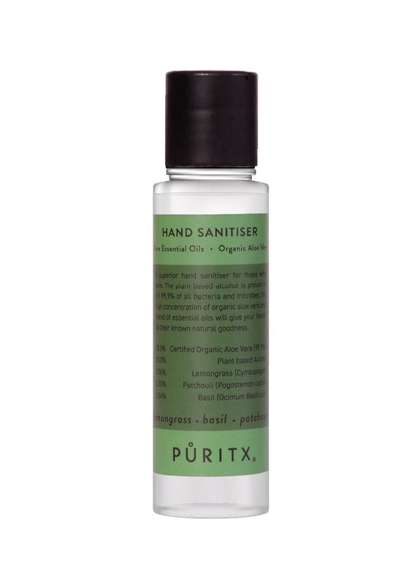 PURITX® Håndsprit 60ml - Lemongrass / Basil / Patchouli
